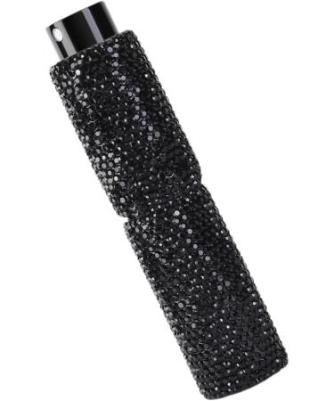 Rhinestone Empty Spray Bottle | Travel Bling Crystal Perfume Atomizers | 10ml Glitter Dispensing Bottle for Various Liquids Cosmetic & Perfume Black - Buy Online on GoSupps.com