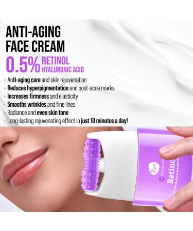  7Days 7Days Moisturizing Face Cream with Retinol & Hyaluronic Acid | Firming Face & Neck Cream | Roller Masker Anti Swelling for Skin | Skincare Koreana 80ml - Buy Online on GoSupps.com