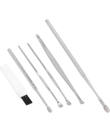 5pcs Dual-Headed Stainless Steel Ear Wax Cleaner Tool Kit - Ear Pick Set for Home, Salon, and Travel - Buy Online on GoSupps.com