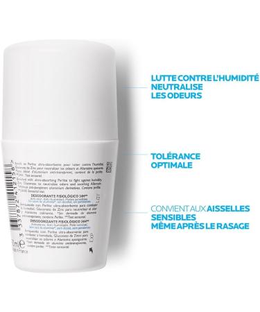  La Roche-Posay La Roche-Posay Physiological Roll-On Deodorant 24H 2 x 50 ml - Buy Online on GoSupps.com