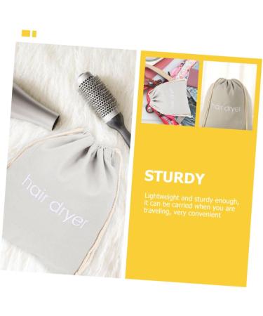 Baluue 4pcs Hair Dryer Storage Bag Hairdryer Hair Dryer Travel Bag Canvas Totebags Light Grey Fabric - Buy Online on GoSupps.com