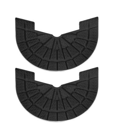 HARFINGTON 1pair Heel Plates Sole Protector Size 10-11 Non Slip Pad Replacement for Sneakers  Black 10-11 Black
