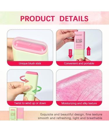 PICKX On-the-Go Makeup Blush Stick Tinted Moisture Stick Shadow Lips Cheek Blusher Creamy Makeup Long Lasting Natural Nude Makeup for All Skin (pink) - Buy Online on GoSupps.com