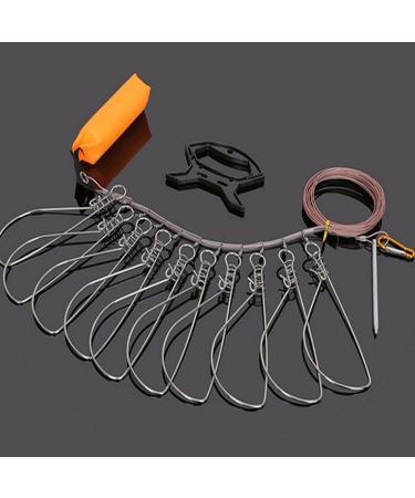 Joyeee Fish Stringer Fishing, Outdoors Hunting Fishing Equipment Fishing Stringer for Sea Fishing, Ice Fishing and Kayak, Fishing Gifts for Men Unique, Fishing Tools Accessories for Men Father Gift #Red