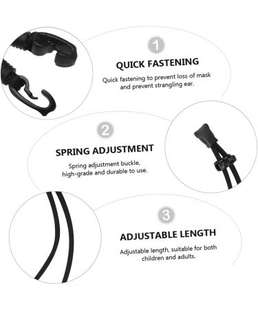 Frcolor 2 Pack Mask Lanyard - Adjustable Hanging Straps & Neck Leash for Face Masks | International Shipping Available - Buy Online on GoSupps.com