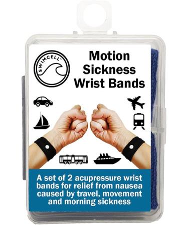 SwimCell Travel Sickness Bands - Adult & Children Wristbands for Morning Sickness Relief - Blue (1 Pair) - Buy Online on GoSupps.com
