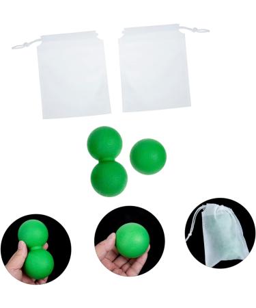 Besportble Fascia Ball Massage Set - Peanut Fitness Ball for Plantar Fasciitis & Muscle Relief - TPE Trigger Point Therapy Device - Buy Online on GoSupps.com