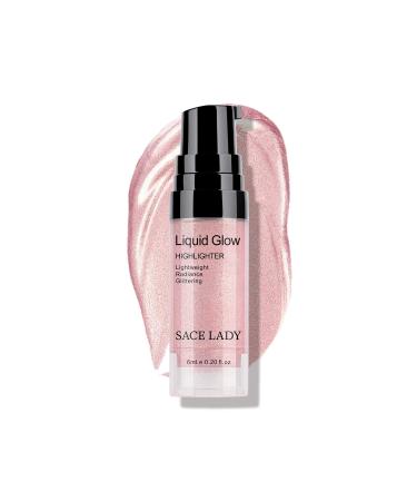 SACE LADY Liquid Highlighter - Rose Gold Illuminator for Face, Cheekbone & Body Glow - 0.2Fl Oz - Buy Online on GoSupps.com