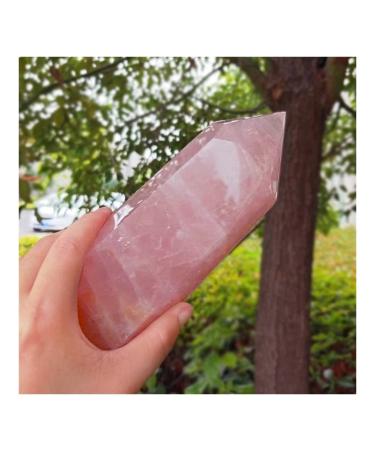 JUKUCKV Spiritual Support Natrohuale Rose Quartz Crystal Points Pink Quartz Points for Home Decoration