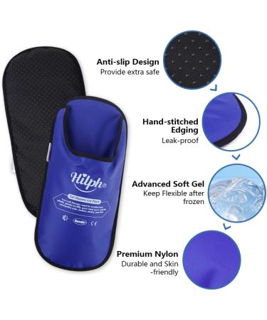 Hilph Ice Pack Slippers - 2 Pack for Foot Injuries | Hot Cold Therapy Gel | Plantar Fasciitis & Arthritis Relief | Chemotherapy & Neuropathy Support - Buy Online on GoSupps.com
