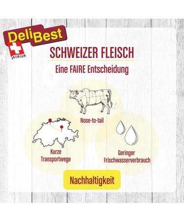 DeliBest Simmental Beef Cubes 180g - Premium Quality Meat for International Shipping - Buy Online on GoSupps.com