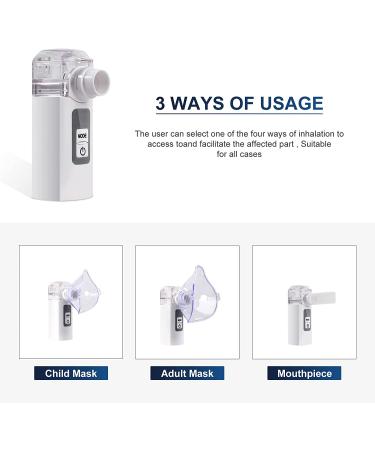 Nebulizer Machine for Adults & Kids - Portable Handheld Personal Steam Inhaler for Breathing Problems - Buy Online on GoSupps.com