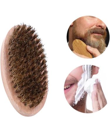 Premium Beech Wood Beard Brush | Bristle Beard Brush for Men | Travel-Friendly Oval Beard Care Tool | Tokaneit - Buy Online on GoSupps.com