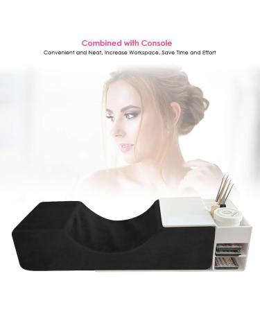 Ohhgo Eyelash Cake & U-Shape Memory Foam Pillow - Extra Soft Ergonomic Neck Pillow for Eyelash Extensions & Makeup - Flannel Beauty Salon Essential - Buy Online on GoSupps.com
