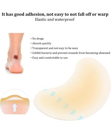 Hydrocolloid Gel Blister Bandages - Corn Stickers for Foot Care | Blister Prevention Pads - 42x62mm Half Moon Shape - Buy Online on GoSupps.com