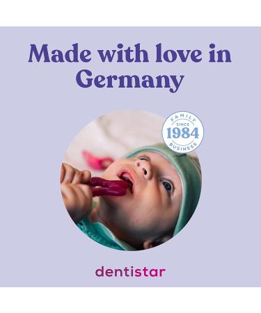 Dentistar Bei ring 2 Set | Baby Teether for 3+ Months | Soft Dental Aid & Massage Ring | Made in Germany | Pink & Green/Blue - Buy Online on GoSupps.com