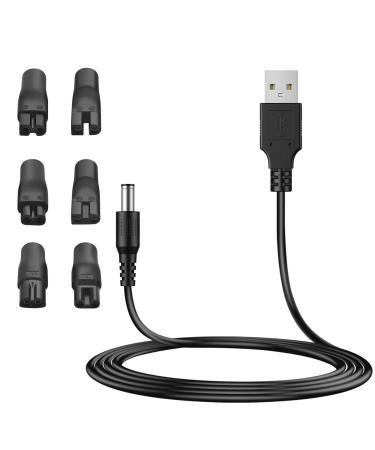5V USB Charger for Philips Norelco HQ8505 Shavers Compatible with SURKER Clippers and Others 5521 Power Cord Power Adapter