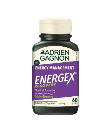 Adrien Gagnon - Energex Recovery - Physical & Mental Sustained Recovery Energy- Triple Ginseng - 60 Capsules