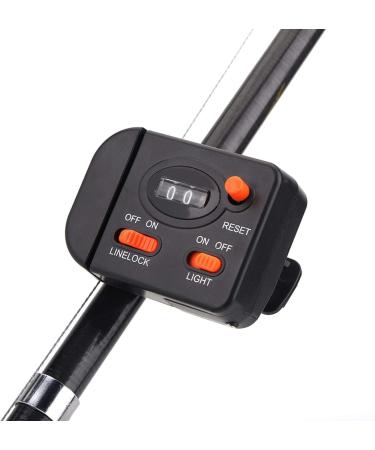 Buy Clip-On Fishing Line Counter - Black | Accurate Counting for 7-32mm Fishing Rods | International Shipping Available - Buy Online on GoSupps.com