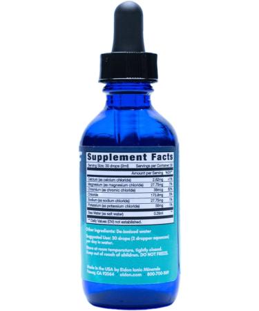 Eidon Ionic Minerals Salty and Functional - Unsweetened Liquid Electrolyte Drops for Water, Ultimate Hydration Support, Trace Mineral Supplement, Electrolytes Drink Mix with No Sugar, Non GMO - 2 oz - Buy Online on GoSupps.com