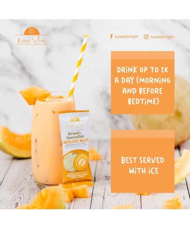 Luxe Slim Beauty Smoothie Cantaloupe Melon (21g x 10 Sachets) 1 Box - Buy Online on GoSupps.com
