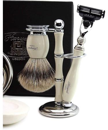 Mens Grooming Shaving Kit - Ivory | Premium Quality & Smooth Shave | International Shipping - Buy Online on GoSupps.com