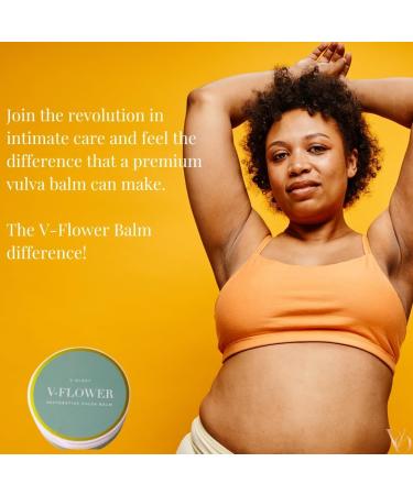 V-Flower Vulvar Balm | All Natural Vulva Care Cream | Relief for Vaginal Dryness Itching & Irritation - 1.7oz - Buy Online on GoSupps.com