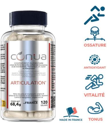 Conua 7-in-1 Painful Joints Formula | GLUCOSAMIN + CHONDROITIN Mobility & Joint Flexibility | Capital Bone Flexibility | + Vitamin C & D + Copper + Manganese + Meadow Queen - Buy Online on GoSupps.com