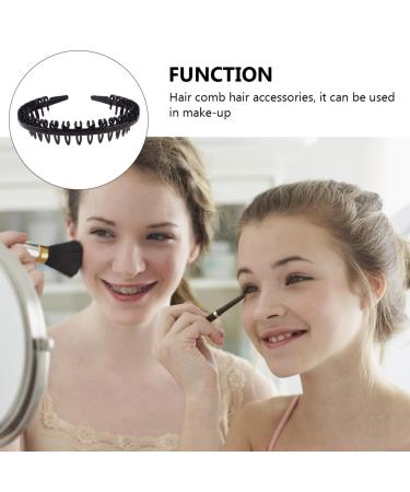 FRCOLOR 4Pcs Zig Zag Plastic Shark Tooth Hair Comb Headbands for Women & Girls - Stylish Hair Accessories - Buy Online on GoSupps.com