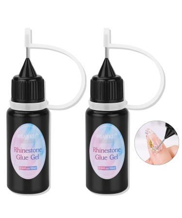 EBANKU 2PCS Clear Nail Rhinestone Glue Gel - Super Adhesive for Gem Decoration (20ml) - Buy Online on GoSupps.com