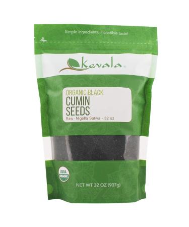 Kevala Organic Raw Black Cumin Seeds (Nigella Sativa) 2 Lb