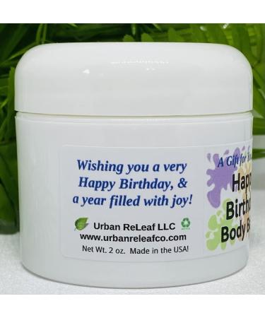 Urban ReLeaf Happy Birthday Body Balm - Fresh Citrus Spice Natural Shea Butter & Essential Oils | Unisex Gift - Deeply Moisturizing & Thoughtful Present - Buy Online on GoSupps.com