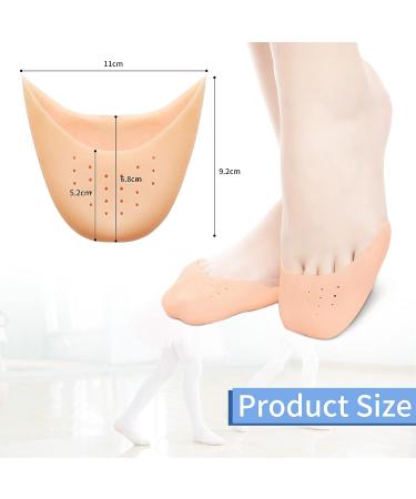 Silicone Gel Toe Pads - Breathable Ballet Foot Protection (2 Pairs Beige) - Buy Online on GoSupps.com