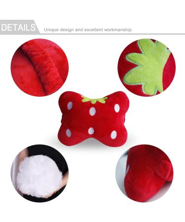 MissSoul 2Pcs Cute Red Strawberry Car Neck Pillows - Soft Comfortable Headrest Cushions for Driving - Buy Online on GoSupps.com