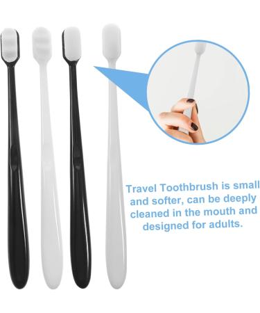 Beavorty 12-Piece Soft Bristle Toothbrush Set - Extra Soft Travel Toothbrushes for Adults - Natural Bristles & Durable PP for Camping & Daily Use - Buy Online on GoSupps.com