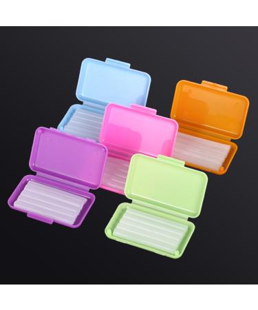 Zroven 5 boxes/pack braces gum irritation relief wax for braces protectors protectors dental orthodontics teeth oral hygiene care mint fruit taste 5 pieces (1 Pack)