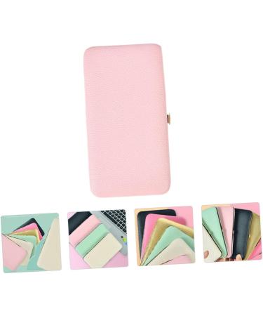 Fomiyes Pink Tweezers Storage Box Case | Eyebrow Tool Organizer | Leather Makeup Container 18x9.8cm | Protective Wimper Box - Buy Online on GoSupps.com
