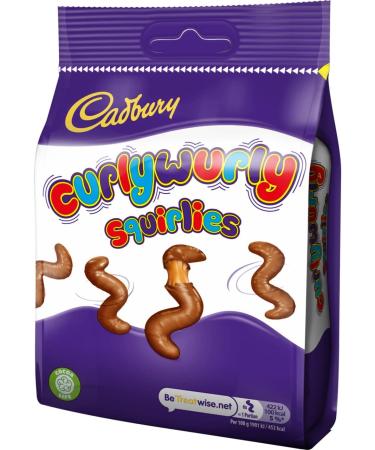 Cadbury Curly Wurly Squirlies Sweets Bag 100g - Buy Online on GoSupps.com