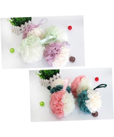 2pcs Large Mesh Pouf Bath Balls - Durable Shower Sponge for Relaxing Bathing Experience - Buy Online on GoSupps.com