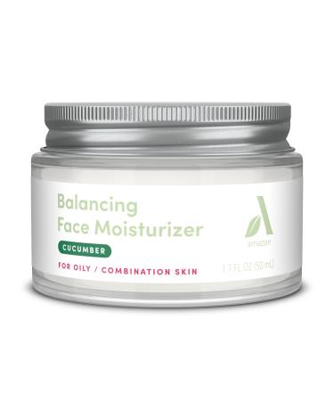 Amazon Aware Balancing Face Moisturizer with Licorice Root Extract & Vitamin C  Vegan  Cucumber  Dermatologist Tested  Oily to Combination Skin  1.7 fl oz