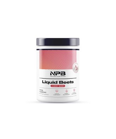 Nature's Pure Blend - Liquid Beets (Organic Beet Root Powder 8 000 MG) Support Blood Pressure Blood Circulation Heart Health - Energy - Nitric Oxide Supplement - Cherry Berry Flavor (30 Servings)