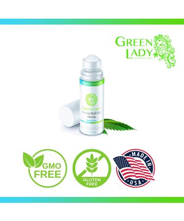 Green Lady Hemp Roll On - Instant Cooling Menthol for Pain Relief - 3 fl oz (1 Pack) - Buy Online on GoSupps.com