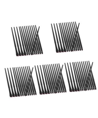 Baluue 80 Pcs Eyeliner Brush Makeup Brush Eye Makeup Tool Eye Brush for Eyeliner Black Artificial Fiber 14.50X0.90X0.70CMx5pcs Blackx5pcs