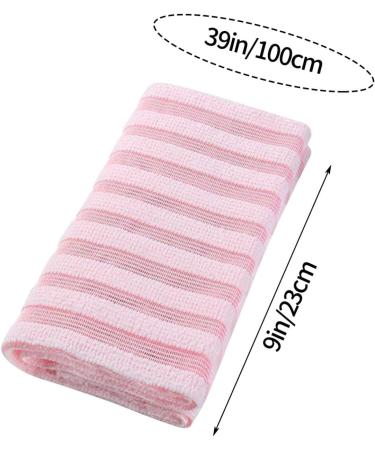2 Piece Body Scrubber Japanese exfoliating Towel exfoliating Towel Pink Grey Unisex - Buy Online on GoSupps.com
