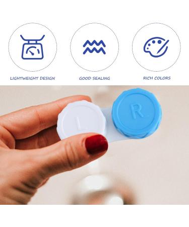 Coacom 25-Piece Contact Lens Containers Portable Travel Storage Box in Blue Black Pink Green Purple | Soft Lens Care - Buy Online on GoSupps.com
