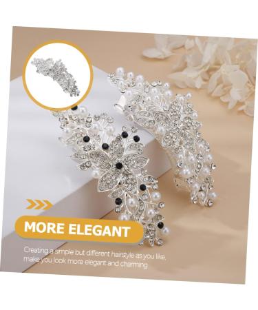 BELLIFFY Rhinestone Hair Clip Flower Hair Clip Hair Barrettes for Women Thick Hair Girl Headdress Hair Accessory Hairpin for Women Womens Barrettes for Hair Hair Clips Dipper Iron - Buy Online on GoSupps.com