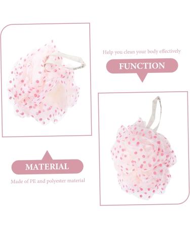 2pcs Exfoliating Bath Ball & Shower Pouf - Mesh Scrubber Sponge for Body Cleaning | Ideal for Girls - Bath Loofah Set - Buy Online on GoSupps.com