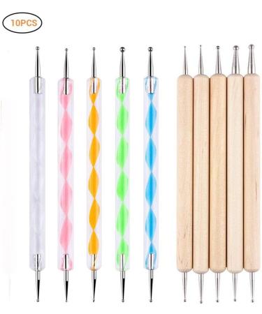 dijiusidy 1 Set Dotting Tools Nail Art Drawing Painting Carving Set Manicure Tools Double-headed Multifunctional Point Drill Pen - Buy Online on GoSupps.com