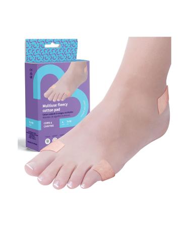 Feet BCN Moleskin made of durable elastic multi-purpose cotton.Thin cut -out adhesive film for scratches and friction with shoes.4 leaves of 70x100mm.Only 1 use