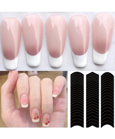 French Manicure Nail Stickers - 6 Sheets French Tip Nail Guides for DIY Nail Art - Buy Online on GoSupps.com